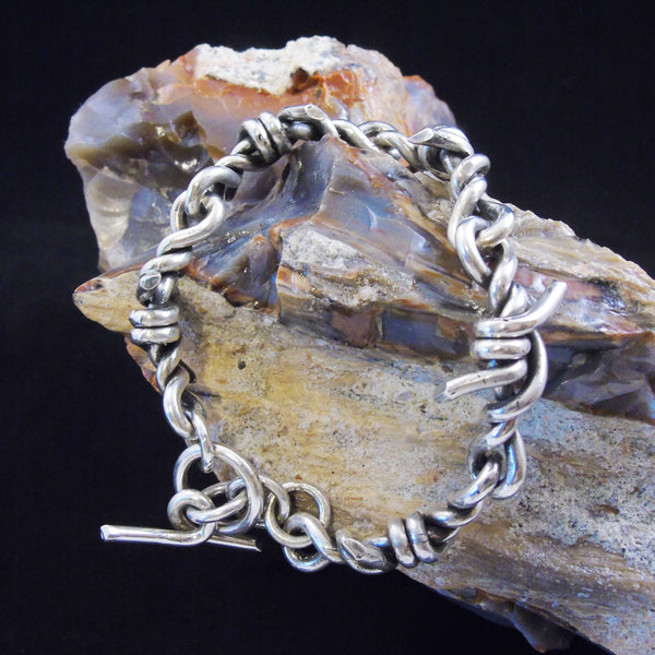 Barbed Wire Link Bracelet #MC02LB