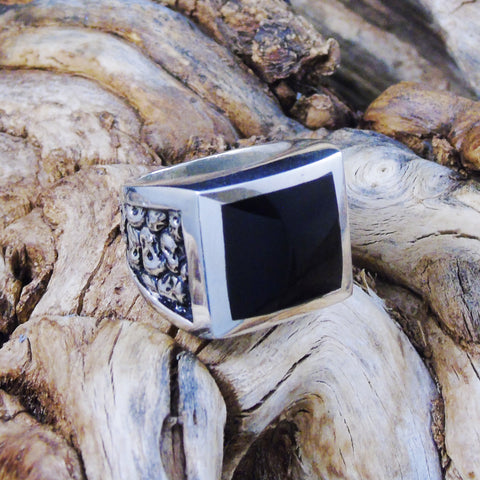 Ancestors Square Inlay Ring