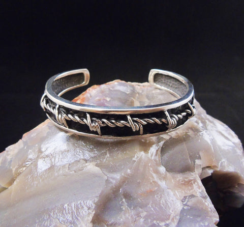 Barbed Wire Inset Women's Cuff #MC01CB