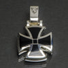 Maltese Pendant with Inlaid Onyx MC23PIN