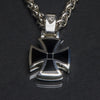 Maltese Pendant with Inlaid Onyx MC23PIN