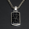 Stone Temple Onyx Inlay Pendant IN33DT