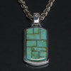 Stone Temple Turquoise Inlay Pendant IN33DT